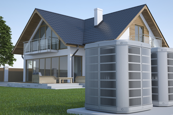 Commercial Heating and Cooling Morton IL, 3d illustration